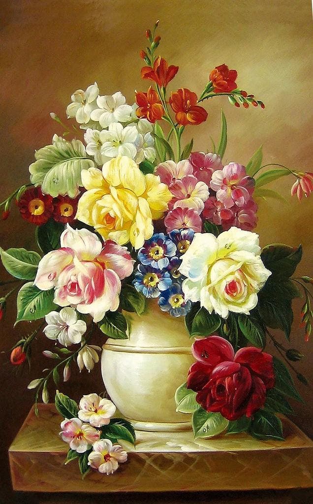 JigSaw Vaas met Bloemen Legpuzzel 1000 Stukjes Puzzel 50..., Hobby en Vrije tijd, Denksport en Puzzels, Nieuw, Verzenden
