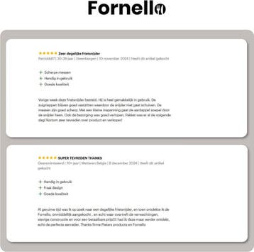 Fornello Frietsnijder DuoBlade- Inc 2 mes - Inclusief, Ophalen of Verzenden, Zo goed als nieuw