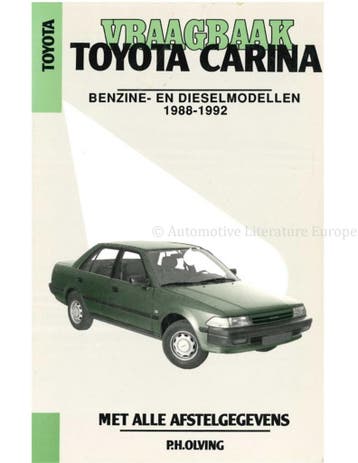 1988 - 1992 TOYOTA CARINA BENZINE | DIESEL VRAAGBAAK