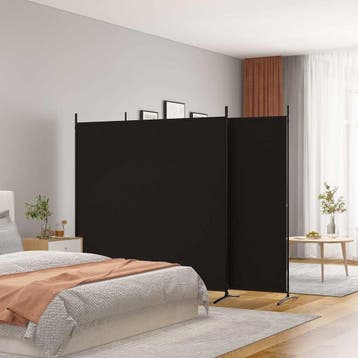 Roomdivider 3 panelen Zwart | Tweedekansje | OP=OP, Huis en Inrichting, Ophalen of Verzenden, Nieuw