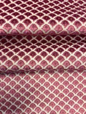Prachtig fluwelen jacquard met een klein, regelmatig