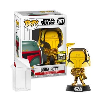 Funko Pop Star Wars  Boba Fett 297 Gold Chrome  Galactic, Verzenden, Nieuw