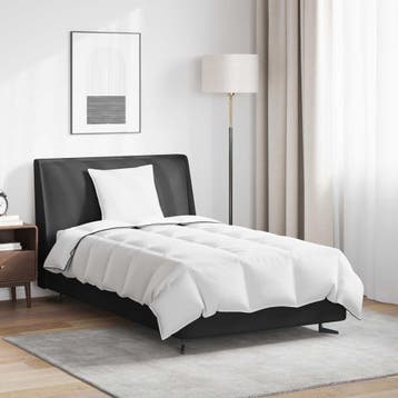 vidaXL Winter Dekbed met kussen 2 st Wit Donsveertjes, Verzenden, Nieuw, Wit