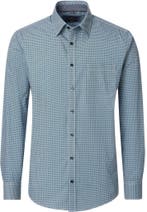 CASAMODA Overhemd Print Blauw maat 6XL Heren, Kleding | Heren, Overhemden, Verzenden, Nieuw, Blauw, CASAMODA