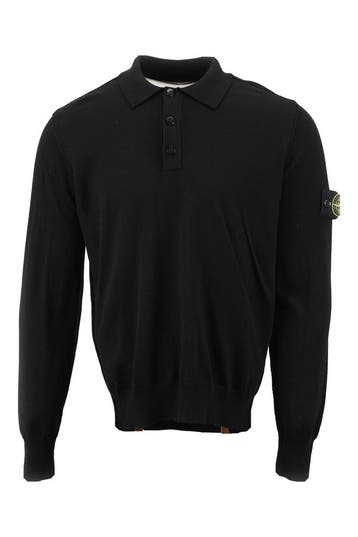 Stone Island Polo in maat M Zwart, Verzenden, Gedragen, Zwart, Stone Island