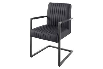 Cantileverstoel BIG ASTON met armleuningen, verende kern,, Huis en Inrichting, Stoelen, Ophalen of Verzenden, Nieuw