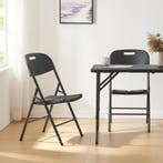 Klapstoel Ljusnarsberg set van 2 tuinstoelen 87x46x53 cm zwa, Huis en Inrichting, Stoelen, Verzenden, Nieuw