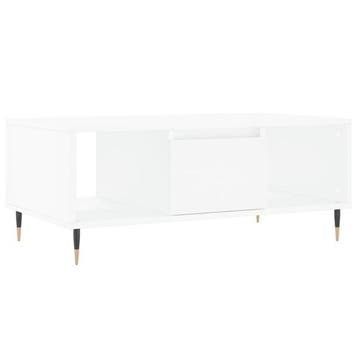Salontafel wit 90x50cm - 40% retourkorting, 50 tot 100 cm, Zo goed als nieuw, Metaal, Modern