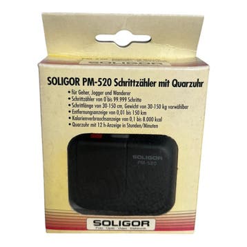 Soligor PM-520 Digitale Stappenteller met Quartzklok (Nieuw), Sport en Fitness, Verzenden, Nieuw
