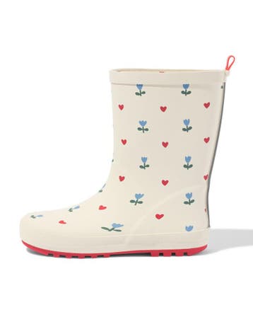 HEMA Baby regenlaarzen hart-bloem multi, Verzenden, Nieuw