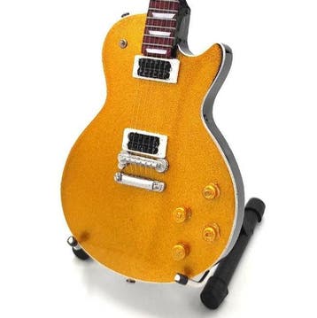 Miniatuur replica Gibson Les Paul gitaar Slash Guns N Roses, Ophalen of Verzenden, Nieuw, Pop, Beeldje of Miniatuur