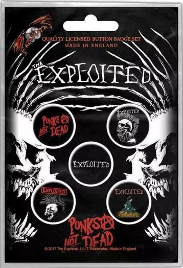 The Exploited Button Punks Not Dead officiële merchandise, Ophalen of Verzenden, Nieuw, Kleding