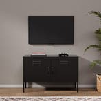 TV Meubel | TV Kast | 100x40x65cm | Metaal | Zwart, Huis en Inrichting, Kasten | Televisiemeubels, Verzenden, Nieuw