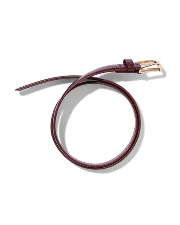 HEMA Damesriem 2cm croco donkerrood, Verzenden, Nieuw