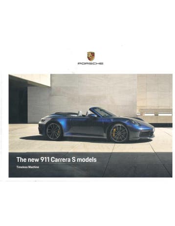 2020 PORSCHE 911 CARRERA S HARDCOVER BROCHURE ENGELS, Nieuw, Porsche, Author