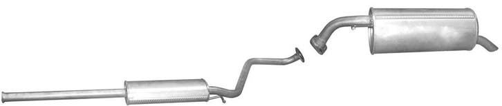 Complete uitlaat einddemper + middendemper Hyundai Getz, Auto-onderdelen, Uitlaatsystemen, Nieuw, Verzenden