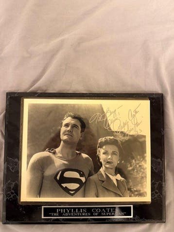 Authentic Signed Phyllis Coates 8x10 Photo – Lois Lane in, Nieuw