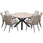 Garden Impressions Kalibo tuinset 7-delig natural - Tulli, Verzenden, Nieuw