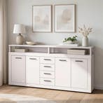 Dressoir  190 cm Breed creme Creme (Dressoirs, Woonkamer), Huis en Inrichting, Kasten | Dressoirs, Verzenden, 150 tot 200 cm, Nieuw