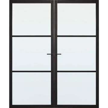 Skantrae dubbele deur SSL4003 156x228 (Stomp, Blankglas), Binnendeur, Nieuw, Ophalen of Verzenden, Glas