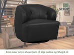 Leren draaifauteuil Cloud - Granada Black (zwart), Huis en Inrichting, Fauteuils, Bohemian, Eigentijds, Klassiek, Modern, Retro, Romantisch, Scandinavisch, Vintage