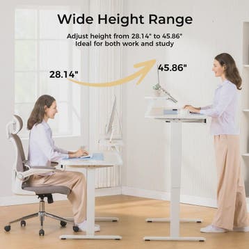 Elektrisch Verstelbaar Bureau met Lade en Monitor/Tablet Sta, Verzenden, Nieuw