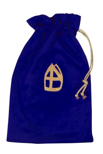 Pepernotenzak met mijter Blauw, Diversen, Verzenden, Nieuw