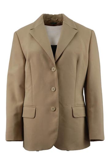 United Colors of Benetton Blazer in maat 46 Beige, Kleding | Dames, United Colors of Benetton, Verzenden, Zo goed als nieuw, Beige