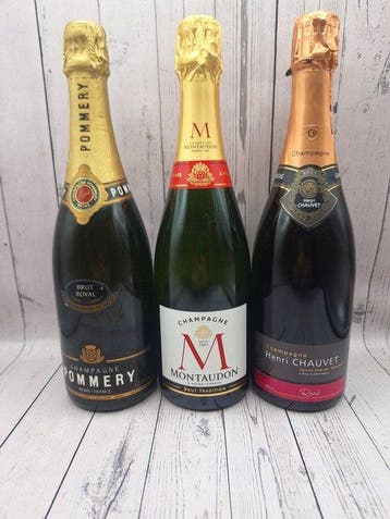 Pommery Brut Royal, Montaudon Brut, Henri Chauvet Rosé -, Nieuw