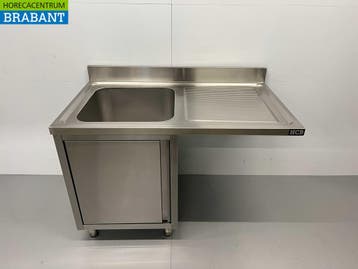 RVS Spoeltafel Spoelbak klapdeur Premium-line 120 cm Horeca, Ophalen of Verzenden, Nieuw zonder verpakking