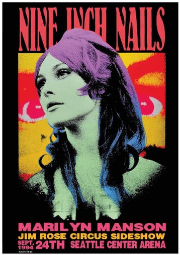Posters - Poster Nine Inch Nails - Seattle, Verzenden, Zo goed als nieuw