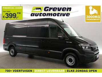 MAN TGE 3.180 | 35 2.0 L4H3 | 177PK | 3000kg Trekgew. |, Automaat, Euro 6, MAN, Zwart