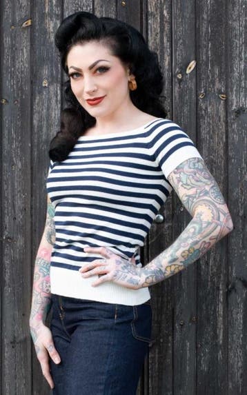 Rumble 59, Striped Sweater The Blue Stripes, Kleding | Dames, Verzenden, Nieuw