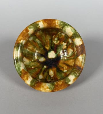 Oud Chinees - Tang-dynastie, Sancai geglazuurd Vaas - 13 cm