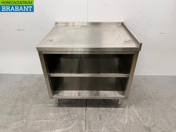 RVS Werktafel met schap 95,5 x 77 x 90 cm Horeca, Ophalen of Verzenden, Gebruikt