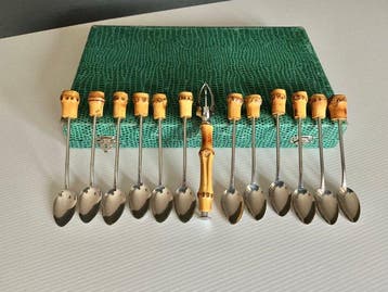 Vintage - Bambou - Bestekset voor 12 personen (13) - café -