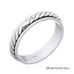 Zilveren Spinner kabel ring, Sieraden, Tassen en Uiterlijk, Ringen, Verzenden, Nieuw, Zilver