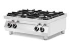 Gasfornuis Kitchen Line 4 Pits | Tafelmodel | Hendi | 19kw |, Ophalen of Verzenden, Nieuw in verpakking
