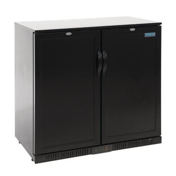 Polar G-serie 2-deurs barkoeling met blinde klapdeuren zwart, Verzenden, Nieuw in verpakking