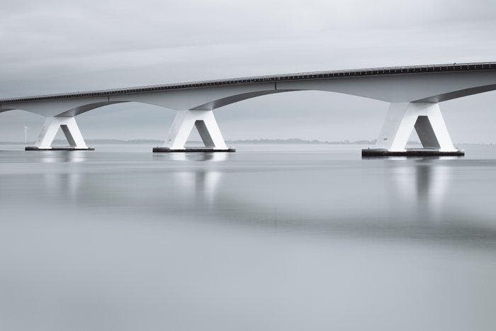 Werner Roelandt - Zeeland Bridge - 1 - No Reserve Price, Antiek en Kunst, Kunst | Designobjecten