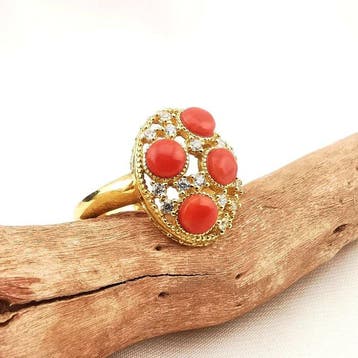 Koraal - Argento 925 - Ring - Italiaans vakmanschap
