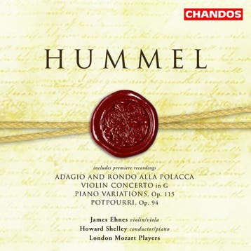 cd - Hummel - James Ehnes, London Mozart Players, Howard..., Verzenden, Zo goed als nieuw