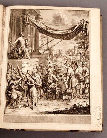 Pieter Burman - Vectigalia Populi Romani, et Zeus Kataibates, Antiek en Kunst