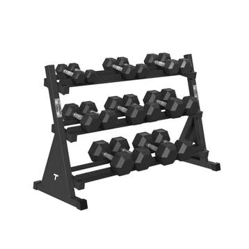 Tunturi Platinum Hex Rubber Dumbbell, 2,5, Sport en Fitness, Fitnessmaterialen, Verzenden, Nieuw, Dumbbell