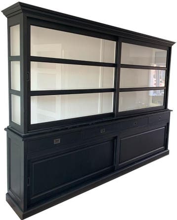 Buffetkast zwart Ruurlo 300cm, Ophalen of Verzenden, Nieuw