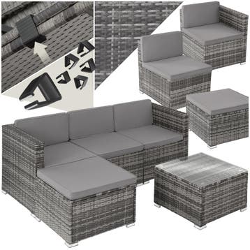 Wicker lounge Lignano - grijs, Verzenden, Nieuw