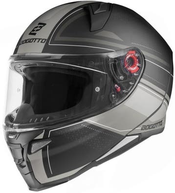 Bogotto FF110 Cinder Mat Zwart Titanium Integraalhelm, Integraalhelm, Nieuw met kaartje, Overige merken, Heren