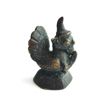 Oude Indochinezen Brons Hamza mythische vogelvormige godheid, Antiek en Kunst