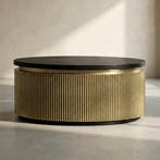 *WOONWINKEL* Gouden Salontafel Rond, Verzenden, Nieuw