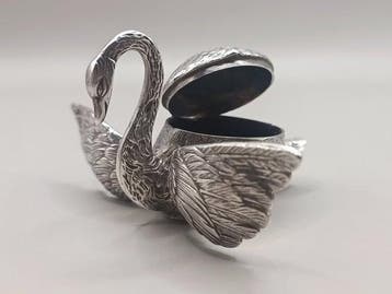 Doos - Zilver - Zilveren zwaan .900
